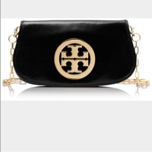 Tory Burch black crossbody and clutch